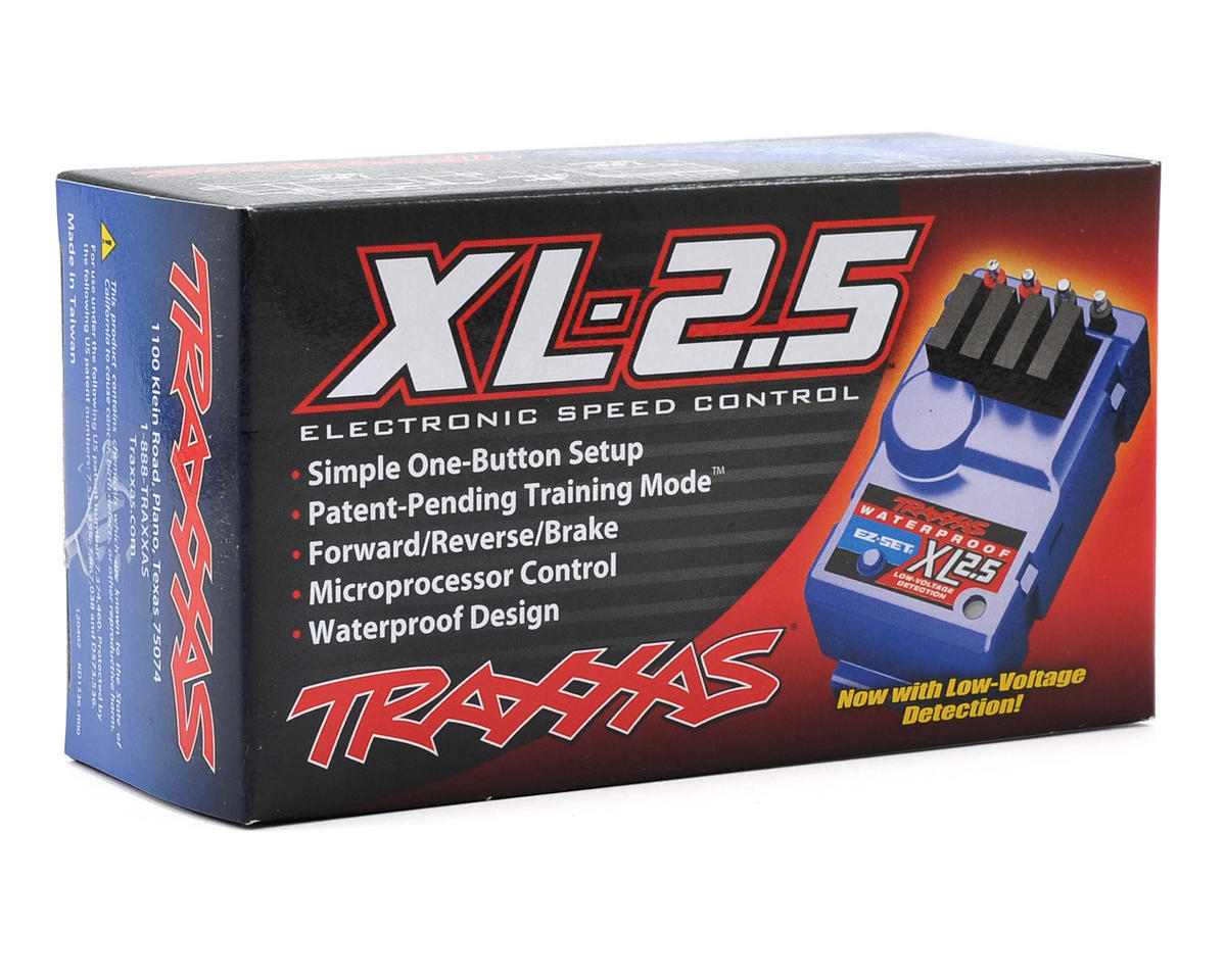 Traxxas XL-2.5™ impermeable FWD/REV ESC con detección de bajo voltaje (LVD)