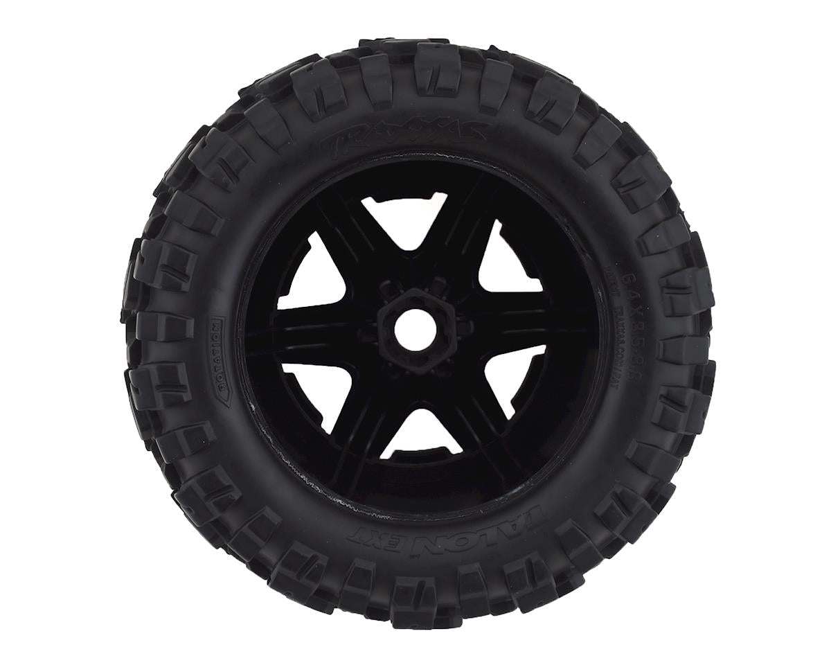 Traxxas Talon EXT 3.8" Pre-Mounted E-Revo 2.0 Tires w/17mm Hex (2) (Black)