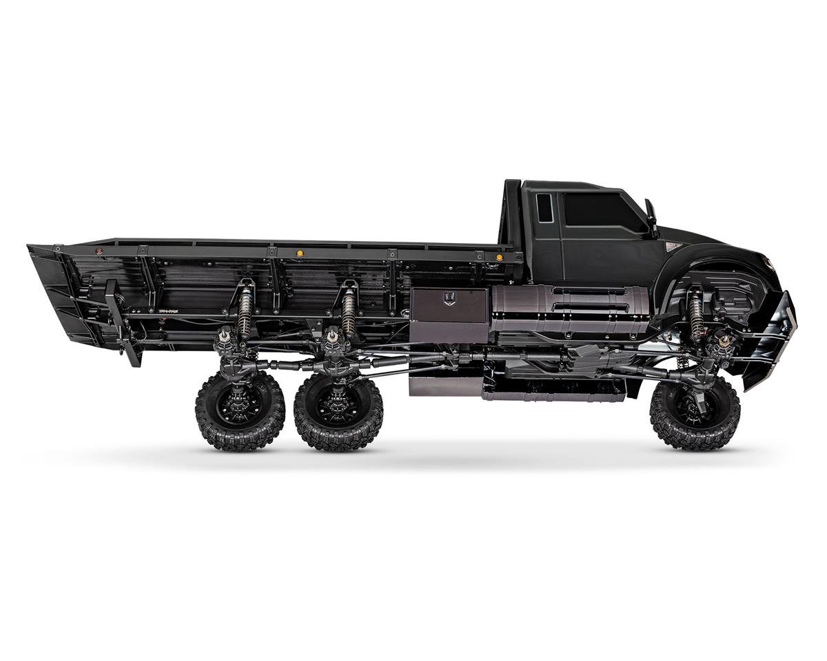 Traxxas TRX-6 RTR 1/10 6x6 Ultimate RC Hauler Camión de remolque de cama plana con cabrestante de escala profesional