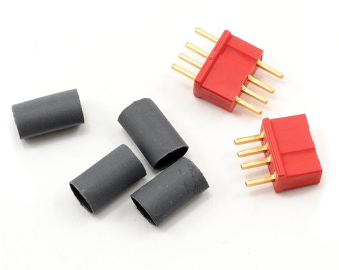Conector Deans Micro Plug 4R Rojo Polarizado