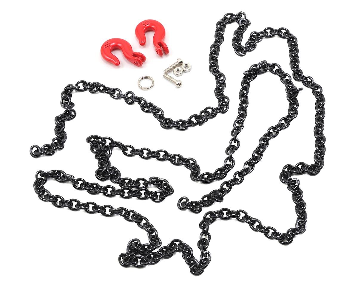 Yeah Racing 96cm 1/10 Crawler Scale Steel Chain Accessory Hooks (Assorted Colors)
